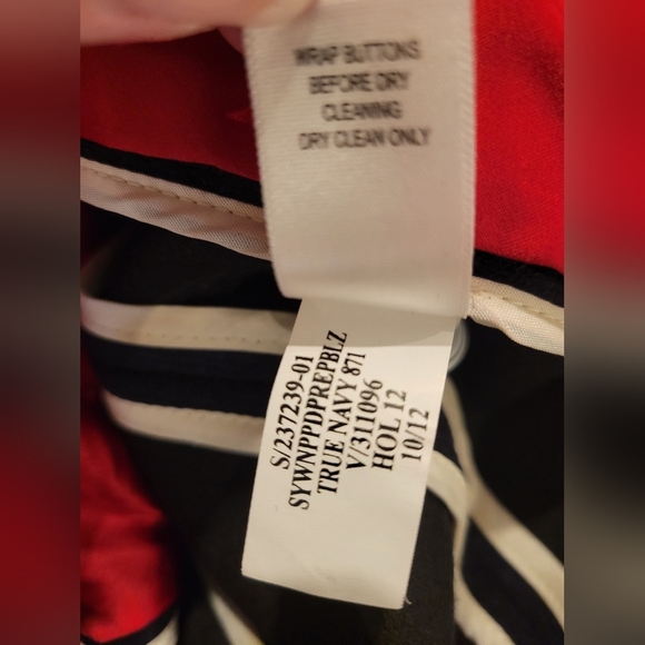 Banana Republic Vintage Italian Fabric True Navy Preppy Blazer Jacket Button Six - Picture 11 of 12